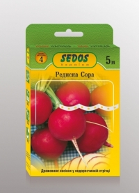 Семена редиса Сора, лента 5 метров