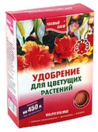 Удобрение кристаллическое для цветущих растений