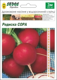 Семена редиса Сора, лента 3 метра
