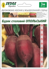 Семена буряка Опольский, лента 3 метра