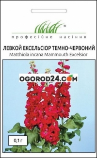 Семена левкой Эксельсиор темно-красный