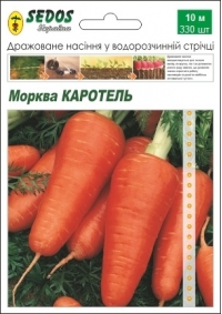 Семена моркови Каротель, лента 10 метра